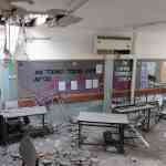 foto Beersheva kleuterschool na raket aanval gaza