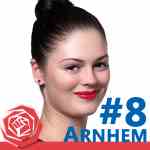 Natasha Elferink, kandidaat PvdA raadslid Arnhem.