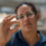 5.LIAT-NADAV-ZIV-OF-THE-ISRAEL-ANTIQUITIES-AUTHORITY-HOLDING-A-COIN.-PHOTO-YOLI-SCHWARTZ